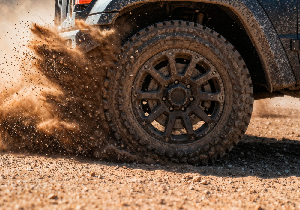 pneu 4x4 sur sable